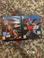 PS4 games WWE 2k20 & WWE 2k22