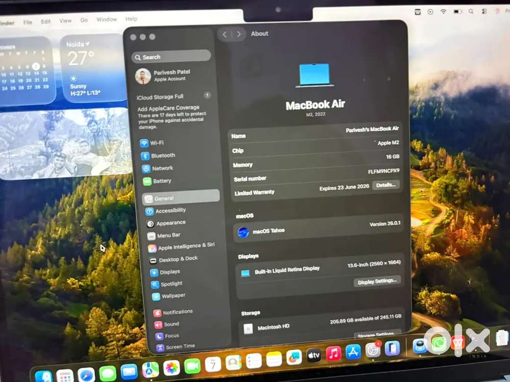 MacBook Air m2 16/256