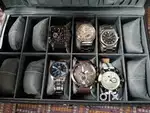 Watches along with collection box