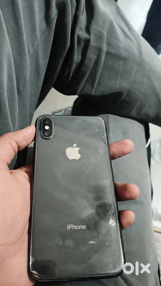 I phone x with minimum back side scratch 65 % battery health