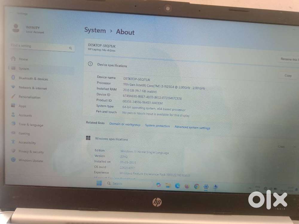 HP Laptop 11th Gen Intel i3