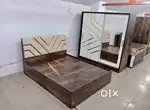 Sliding wardrobe and Bed.