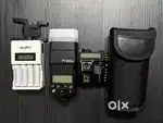 Godox TT350s, X2Ts and Panasonic enloop batteries with charger.