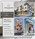 Premium 3D Elevation Design
(Up to G+2 Floors – Limited-Time Offer)
