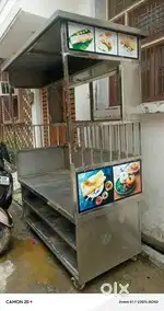 Steel fast food counter