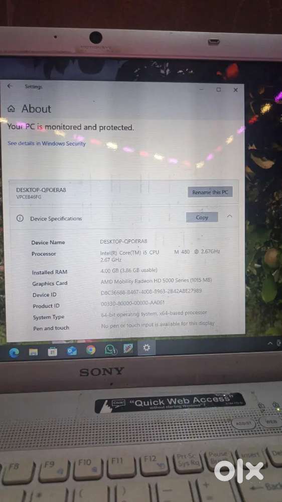 Vaio sony good condition