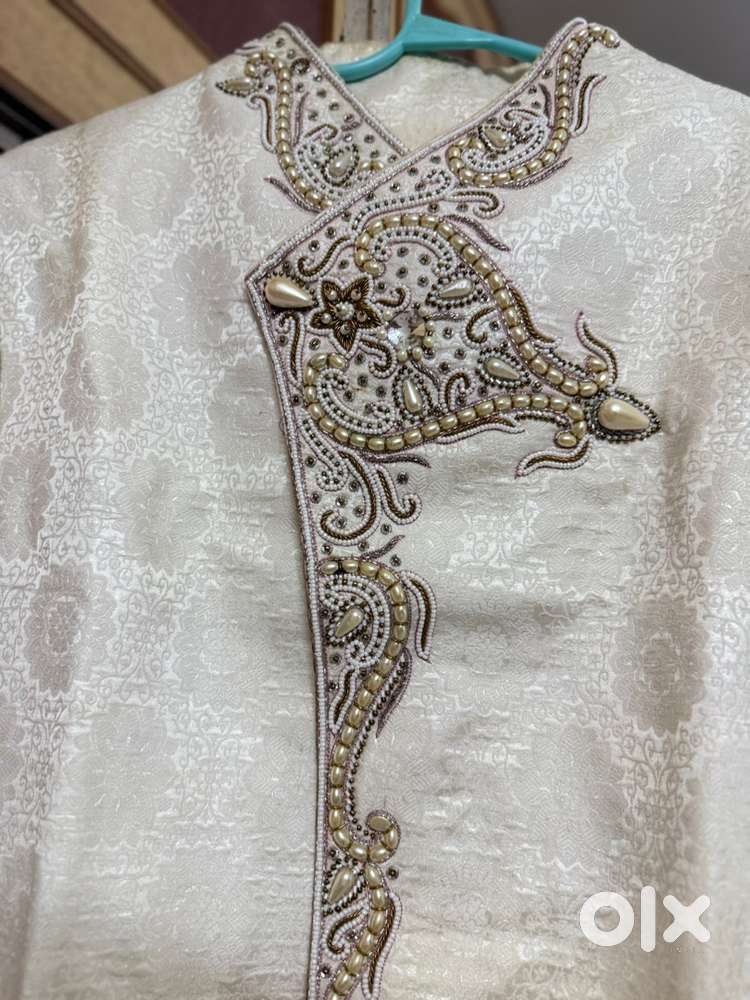 Men white Shervani