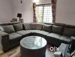 Imported teak sofa 3+2+1, 4chairs dinning round table, 3door cupboards