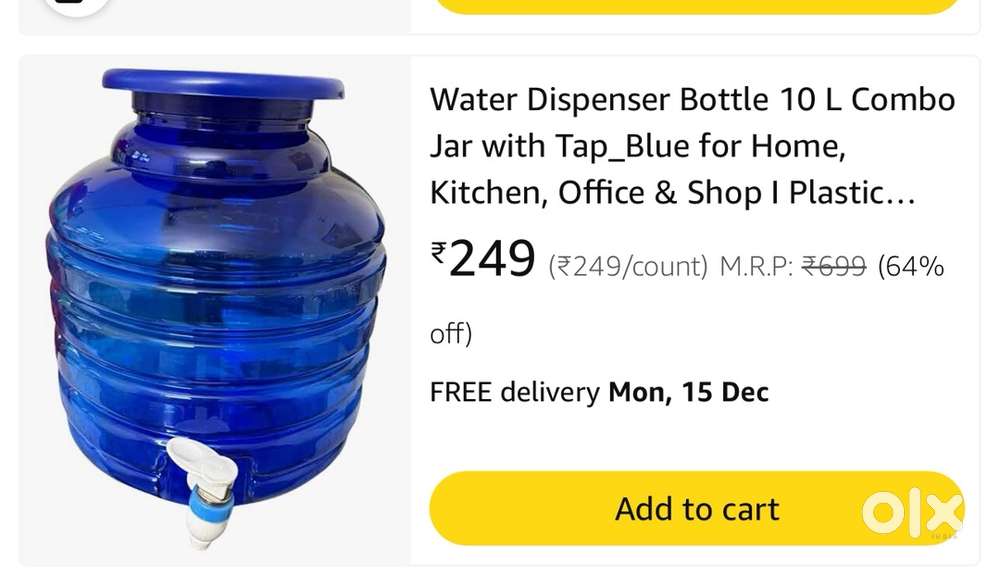 Water tin - 10 liters