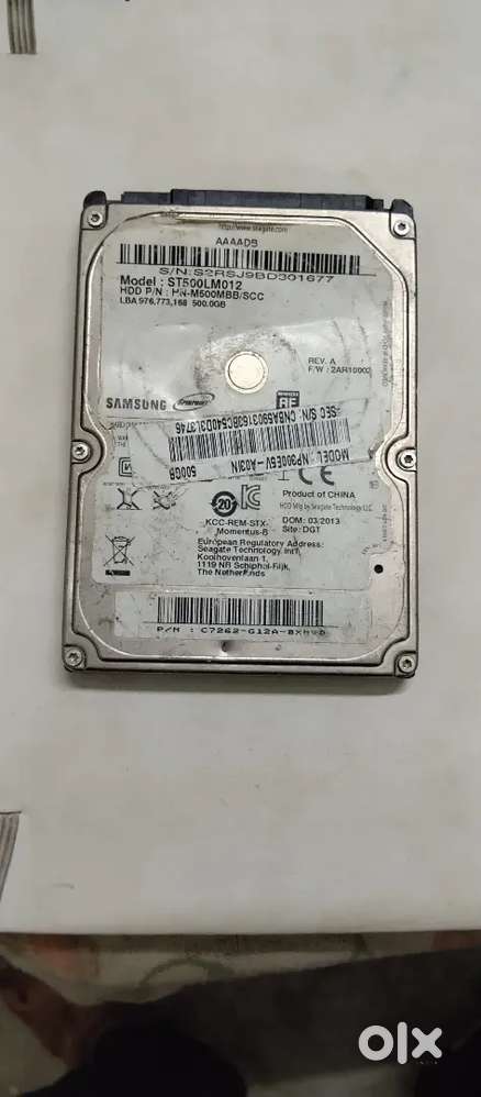 Samsung 500 GB HDD bargainable price