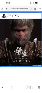 Black myth wukong PS5 game