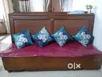 Sofa cum Bed cum storage cum shelf