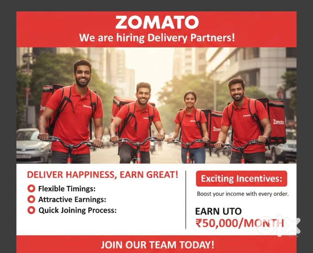 ZOMATO FOOD DELIVERY JOB