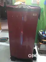 Whirlpool maroon fridge 165 liters