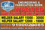 Wanted Wleders & helpers for fabrication work