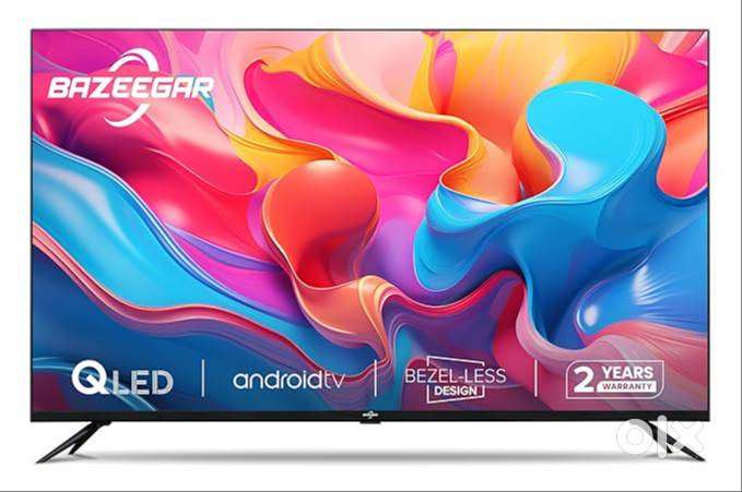 BAZEEGAR 80 cm (32 inches) Glow Series HD Ready Smart QLED Android TV