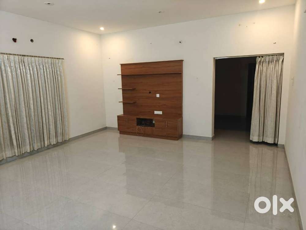 newly built house with balconies