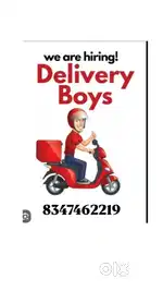 Wanted delivery boys Kodaikanal
