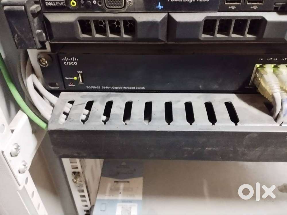 Complete server, Cisco switches, Dell server, Qnap, Firewal, cabinet