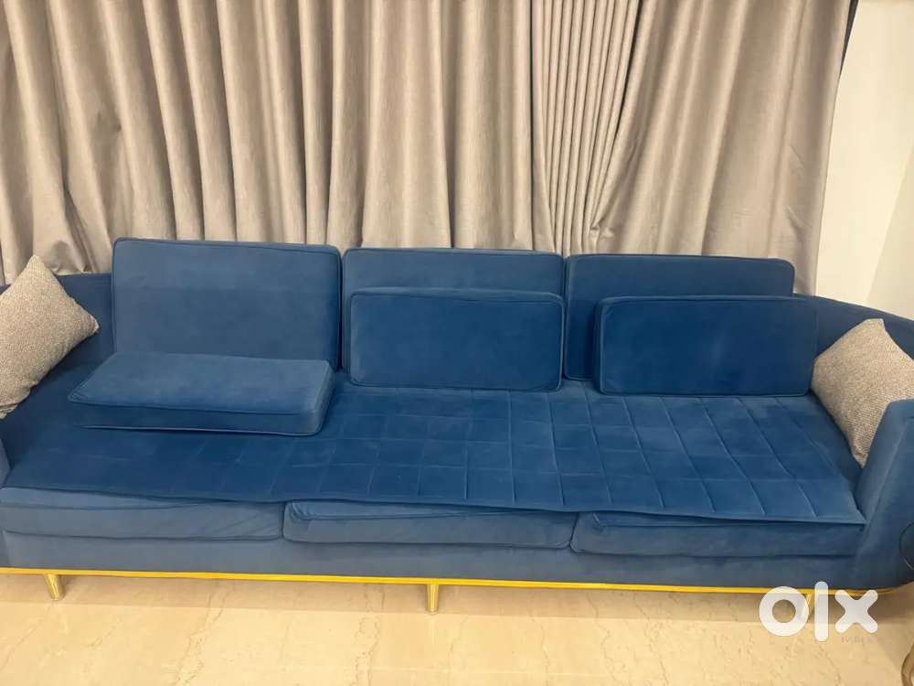 2 PCS. Sofa Set  Complete Colour Light Blue