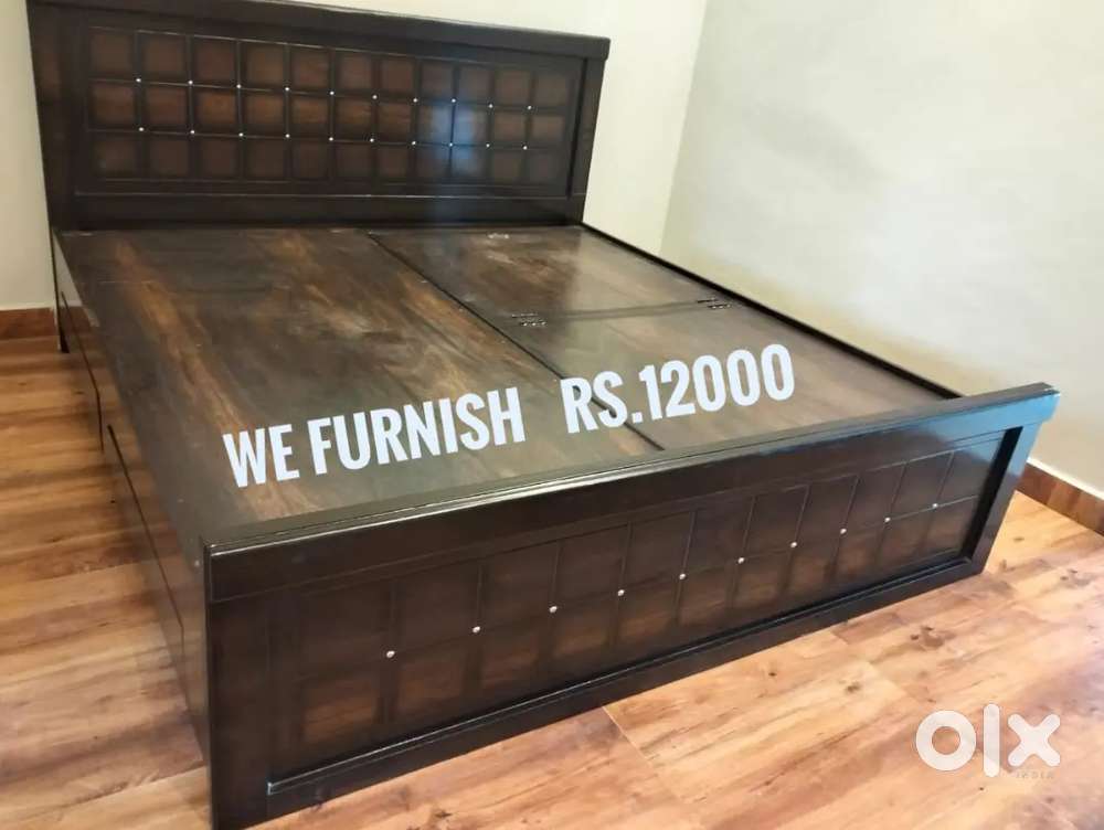 We Furnish: New storage cot Queen size for just Rs.11,000/-