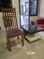 Dinning Chairs 6pcs and 1 Centre Table
