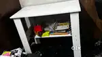White Study Table New Condition