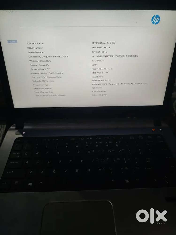 HP ProBook 445 G2 AMD A10 10gen processor
