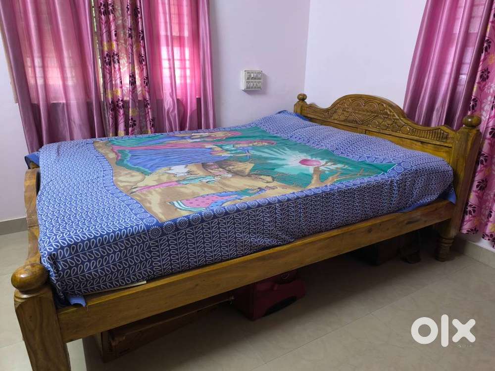 Wooden Bed Queen size (without mattress)