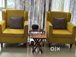 Two yellow coloured Chiars