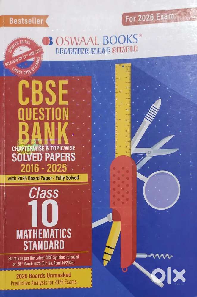 OSWAAL CBSE QUESTION BANK MATHS AND SCIENCE CLASS 10 2026 EXAM