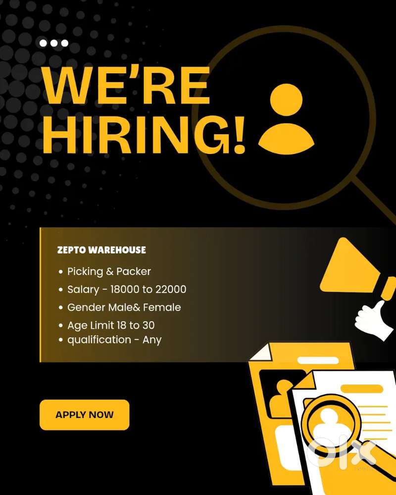 Packers Needed – Fixed Monthly Income