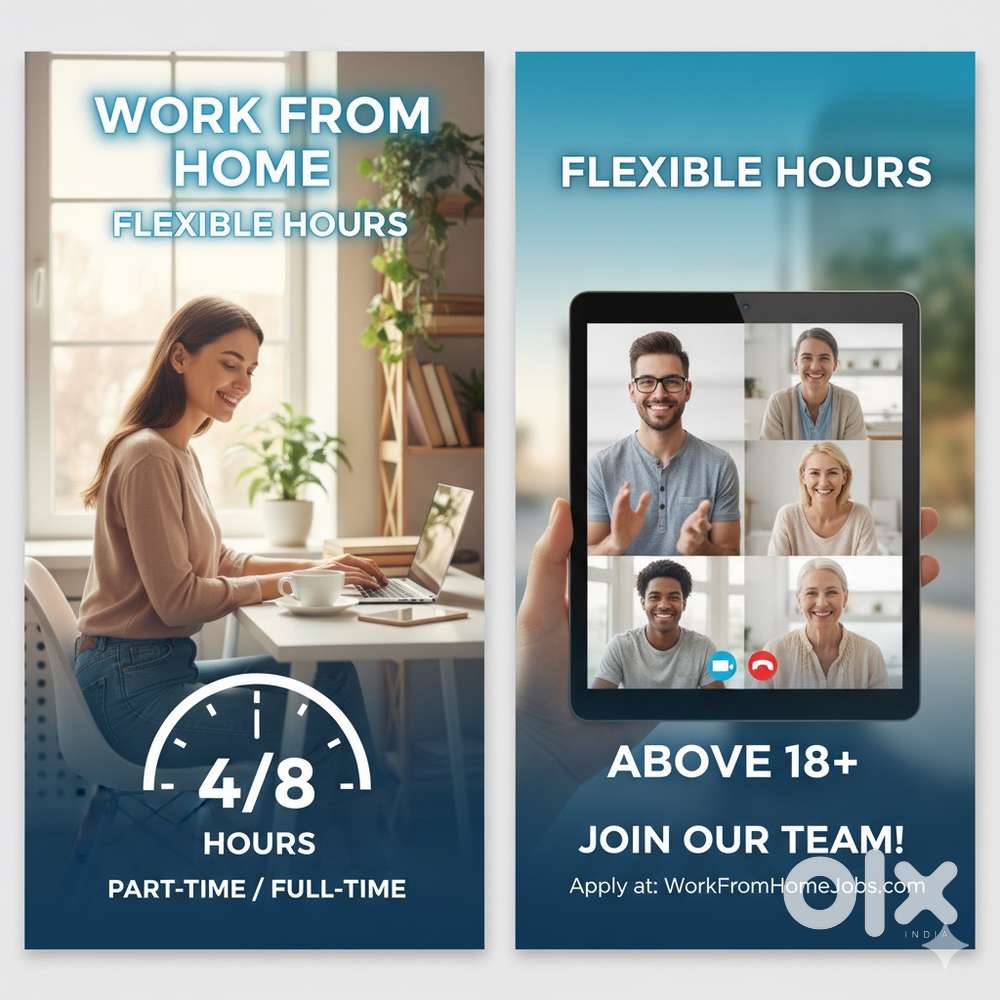 Work from home above 18+ housewife students, employees, et cetera