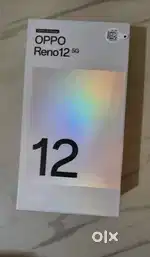 Oppo Reno 12 8/256  In brand new condition Under warranty withbill box