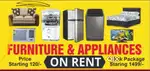 Furniture appliances on RENT