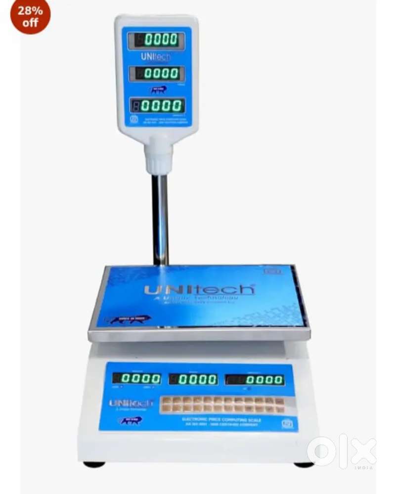Dual LED screen commercial weighing machine