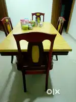 Dining Table Set with Four Chairs