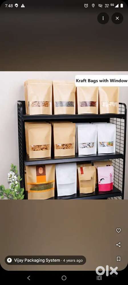 packaging of food items