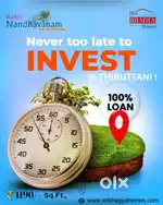 Thiruthani on road  site near MRF company  thiruthani new bus stop