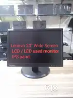 Lenovo 20 Wide screen LCD / LED used, Ips panel Monitor
