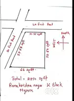 31x66x59 Muda Site for sale at Ramakrishna Nagar K Block