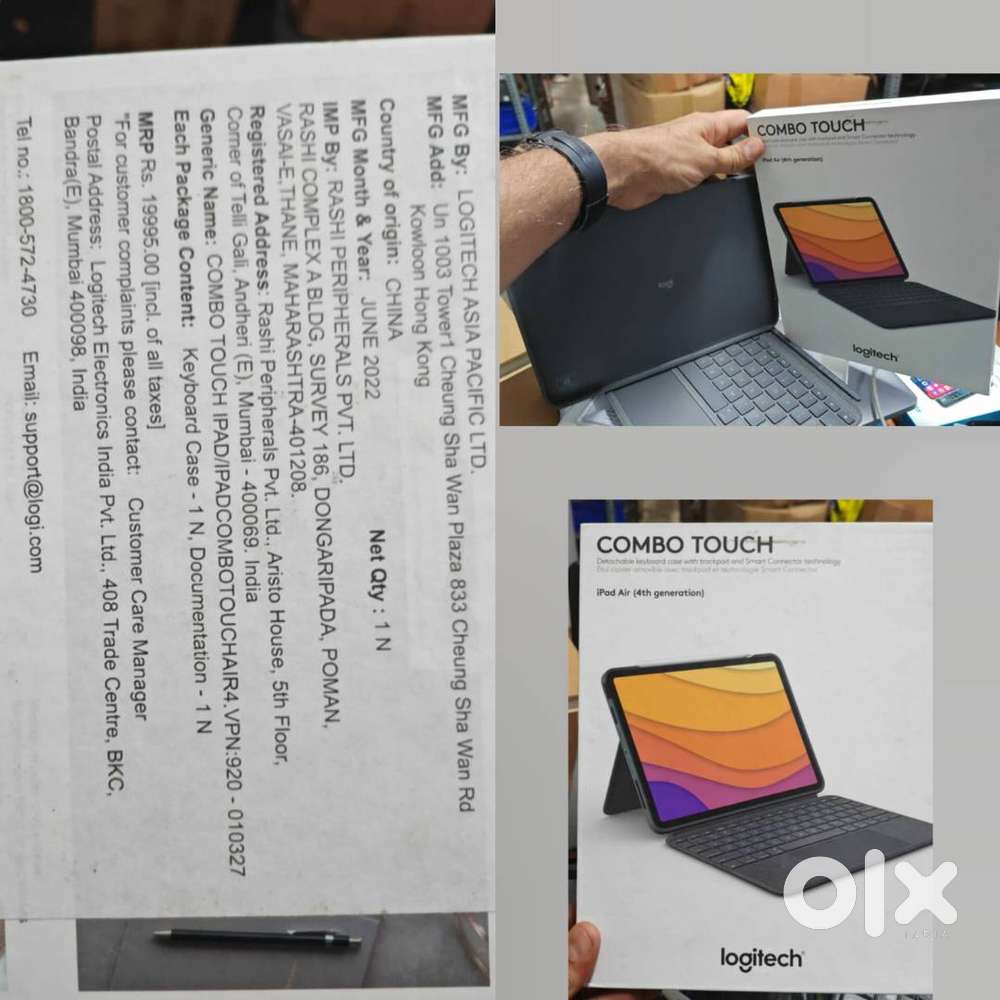 Just like new ipad air 4th gen keyboard logitech with back stand