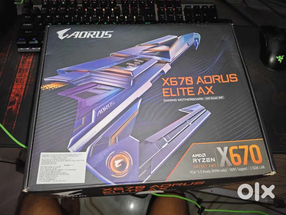 Gigabyte X670 Aorus EliteAXAM5 Motherboard Good Condition Box Included