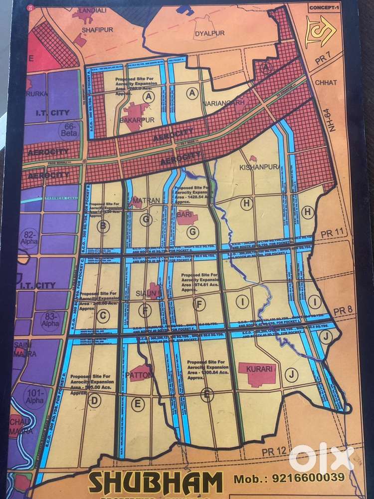 2/4/6/8KANAL, IN- E,F,G,H,I,J BLOKS AEROTROPOLIS (AEROCITY PART-2) .