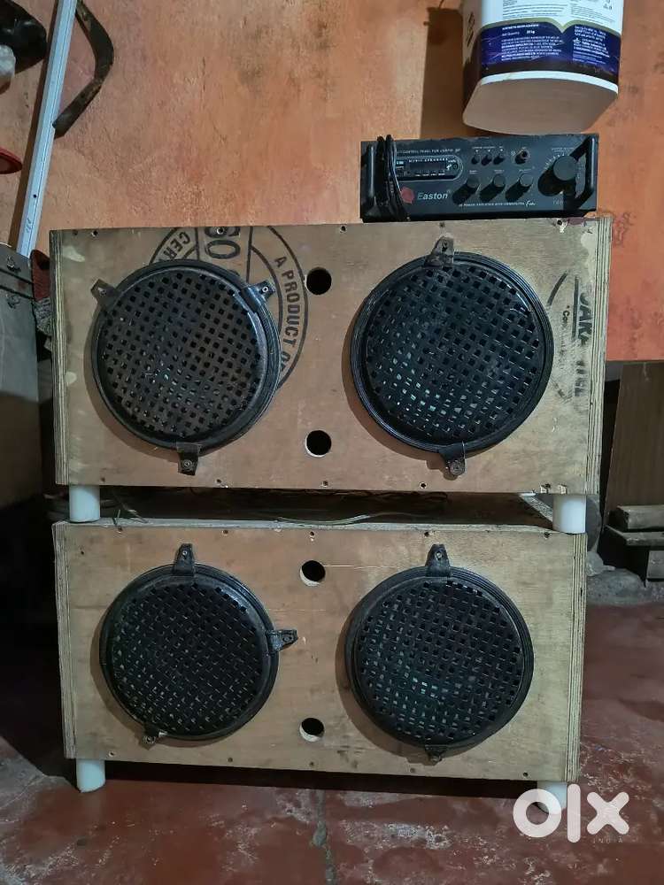 2 box 10 inches woofer speaker with machine