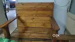 Two Wooden sofa