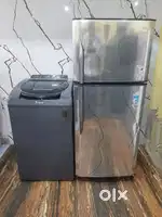 Godrej double door refrigerator & whirlpool top load washing machine@