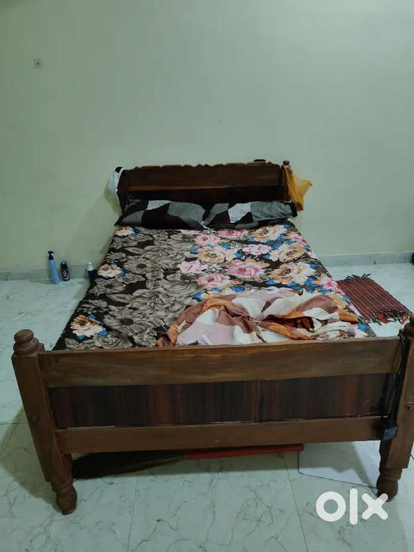 Bed, sleeping bed, Double bed and table