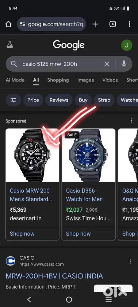IMPORTED CASIO MRW 200H 5125 BLACK ARABIA