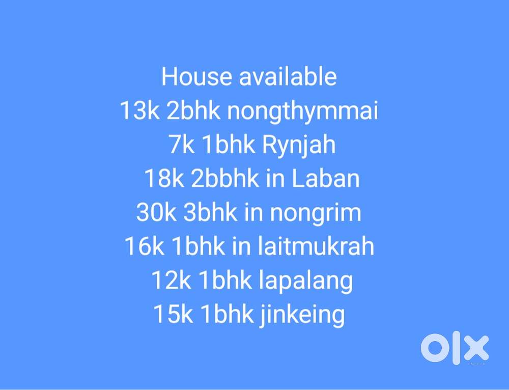 Rent house ( also deal in land and house sale)